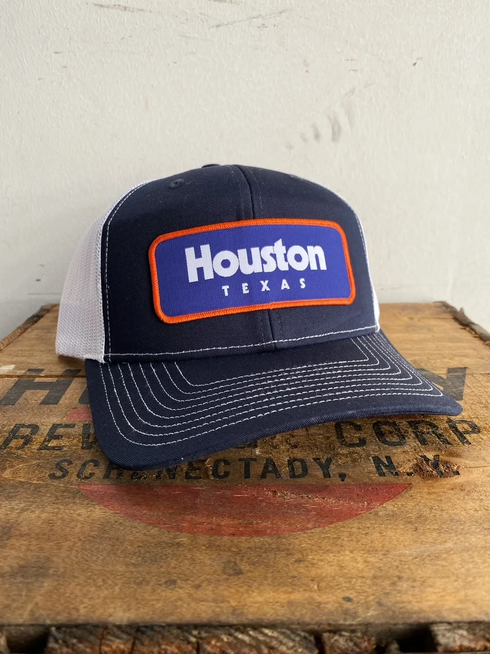 112 Richardson Hat | Houston Texas | Blue & Orange | Manready Mercantile