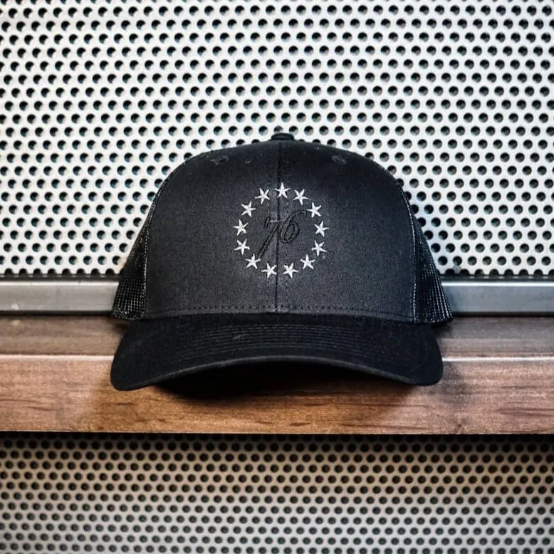 13 Stars Logo Hat - Blacked Out (LIMITED)