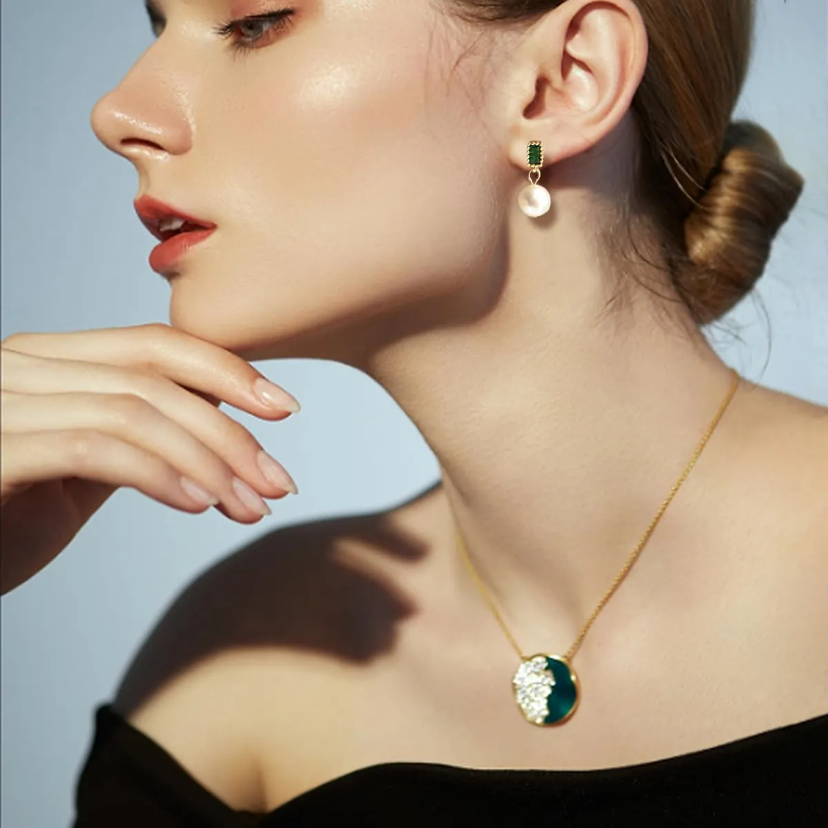 14K Gold Plated Earrings Baroque Pearls Earrings for Women Freshwater Pearl Earings with S925 Post