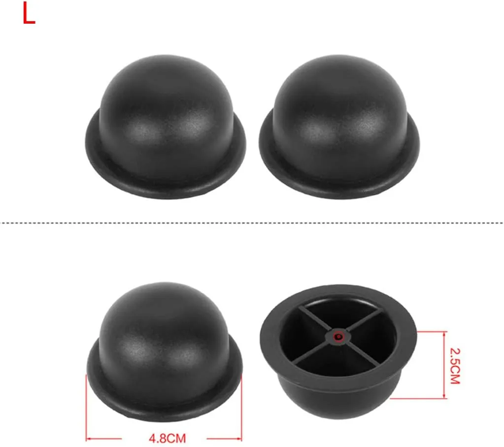 1Pair Black Replacement Plastic Stud Luggage Feet Pads for Luggage Bags Suitcase Stand Feet Luggage and Travel Gear Luggage Straps