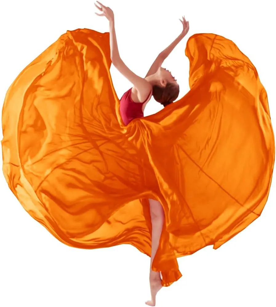 8-14 Years Girls 720 Sheer Chiffon 30" Long Ballet Skirt Maxi Skirt for Ballerinas Photography