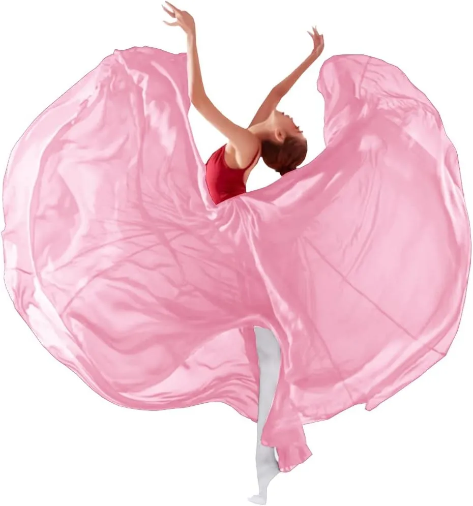 8-14 Years Girls 720 Sheer Chiffon 30" Long Ballet Skirt Maxi Skirt for Ballerinas Photography