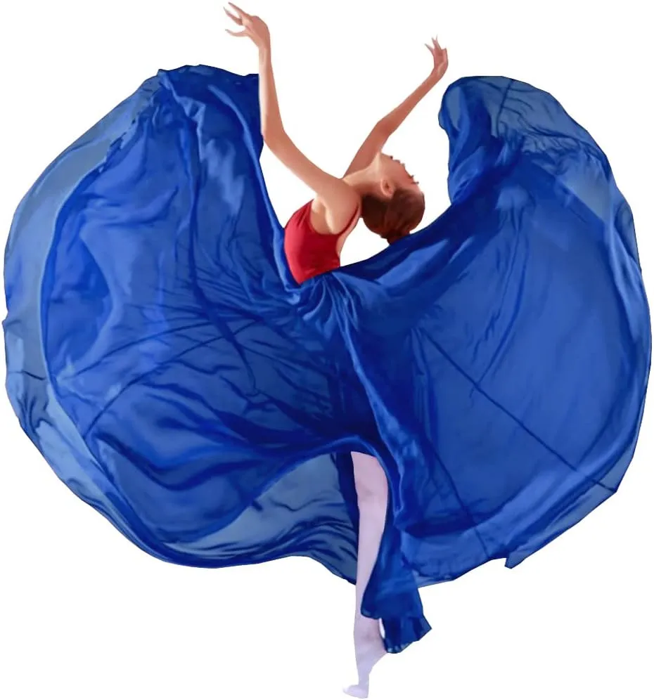 8-14 Years Girls 720 Sheer Chiffon 30" Long Ballet Skirt Maxi Skirt for Ballerinas Photography