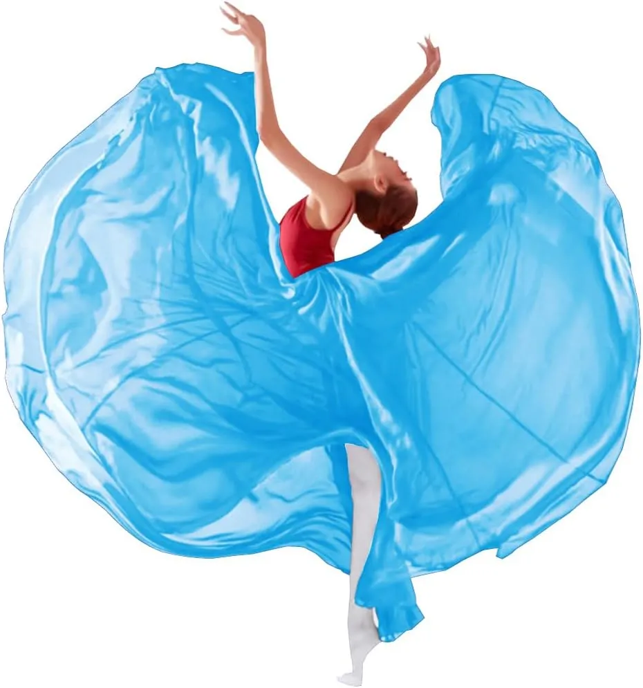 8-14 Years Girls 720 Sheer Chiffon 30" Long Ballet Skirt Maxi Skirt for Ballerinas Photography