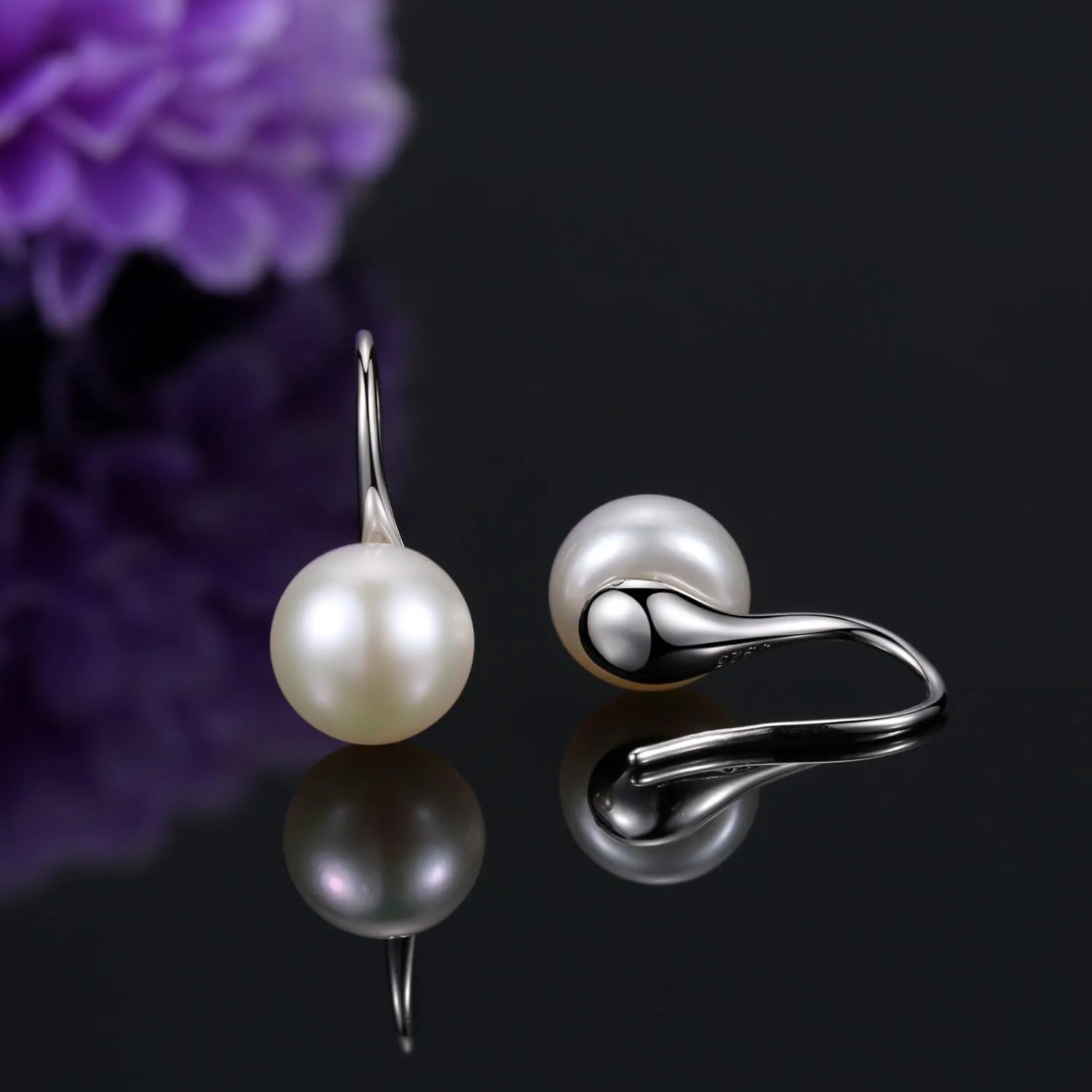 925 Sterling Silver Freshwater Cultured Handpicked AAA  Quality Pearl Drop Earring for Women