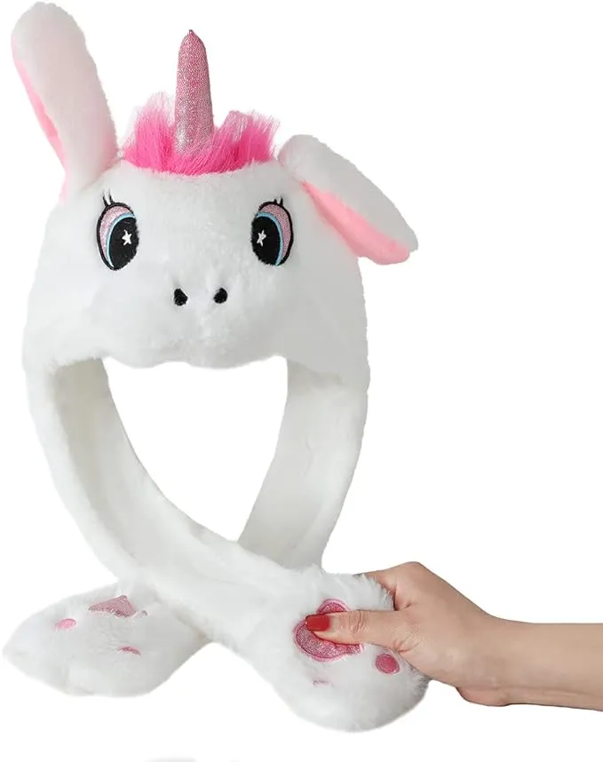 Adira White Unicorn Floppy Plush Hat | 20% off | Cuddles Apparel