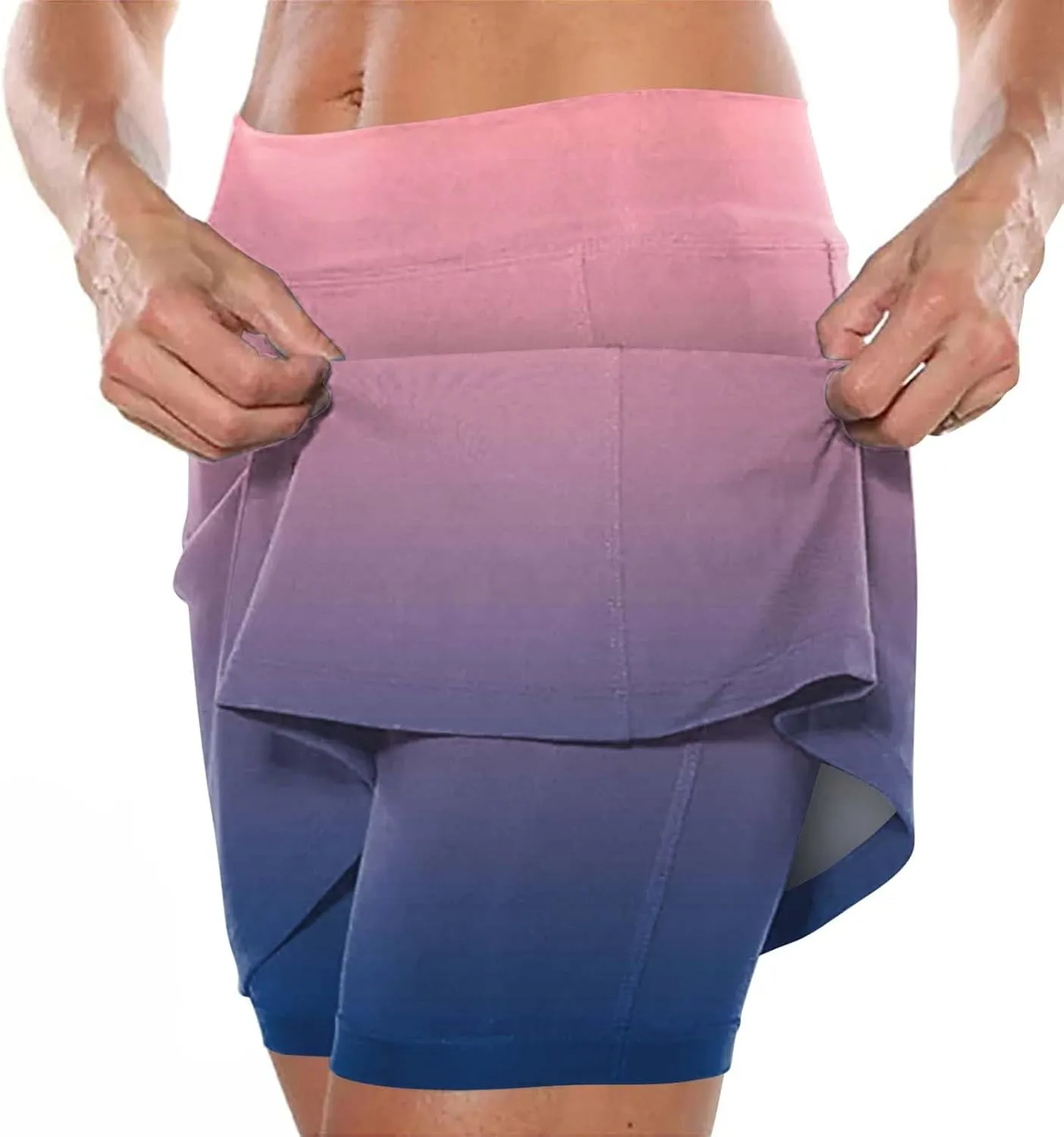 aihihe Skirts for Women 2024 Elegant Black Spandex Shorts for Women Plus Size Skorts for Women Dressy Casual Petite