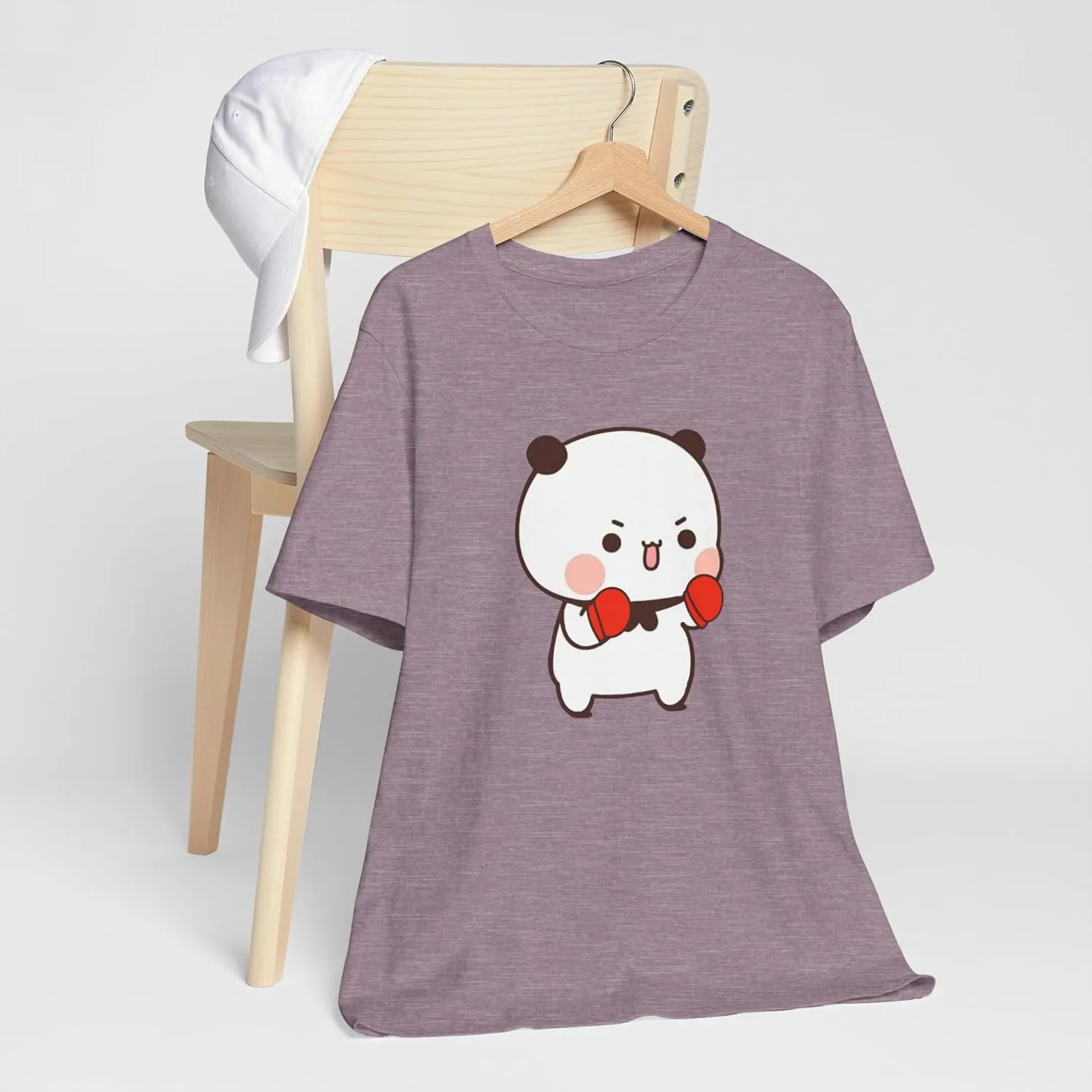 Andii Bubu with Boxing Gloves Graphic Tee - Fun Bubu & Dudu Design Gift for Sports Enthusiasts Unisex Jersey Short Sleeve Tee