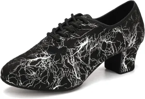 AOQUNFS Ballroom Dance Shoes Lace-up Latin Salsa Practice Teaching Dance Shoes for Women