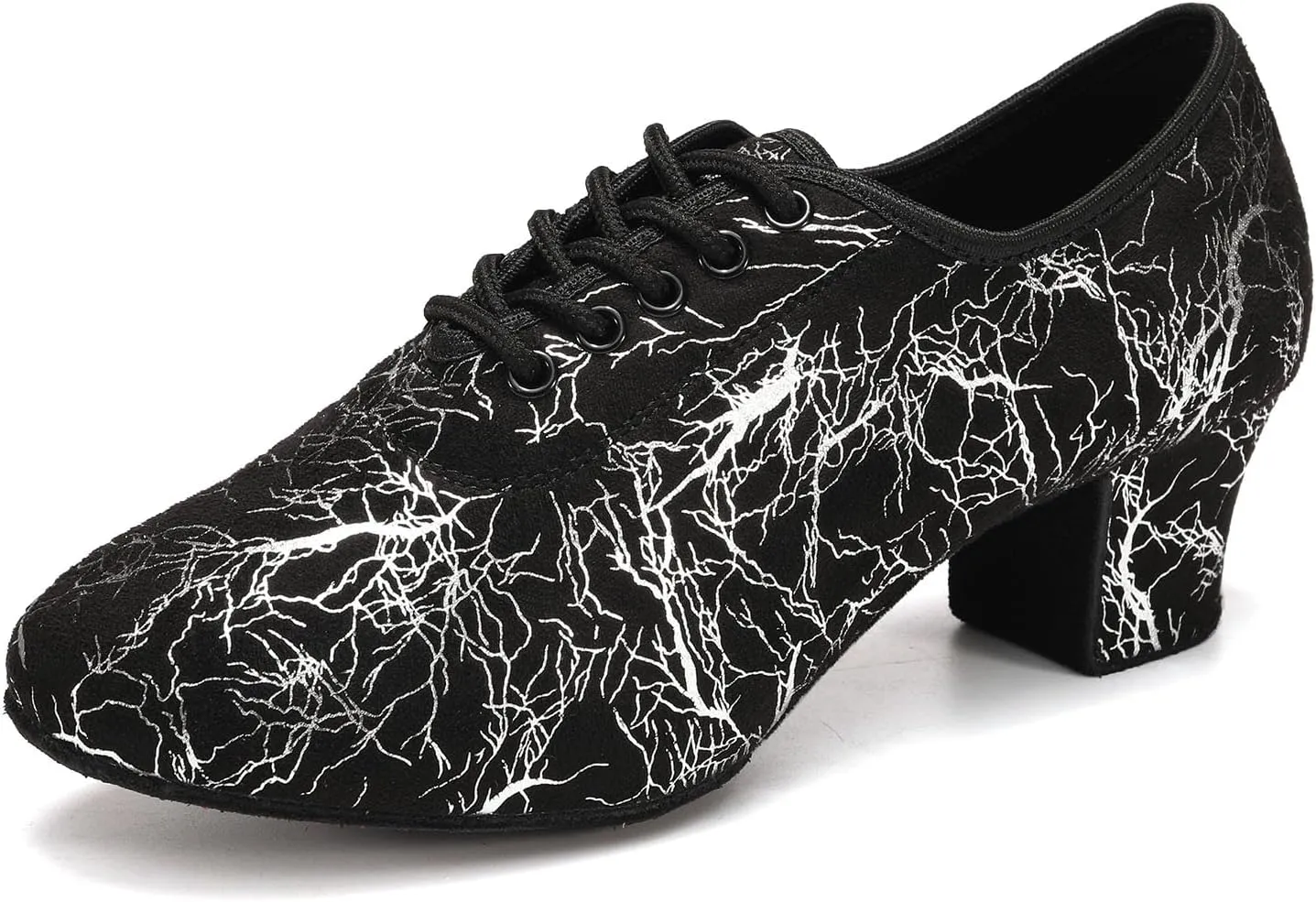 AOQUNFS Ballroom Dance Shoes Lace-up Latin Salsa Practice Teaching Dance Shoes for Women