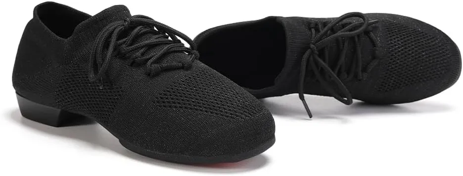 AOQUNFS Practice Dance Shoes Slip on Dance Shoes for Women Split Sole Jazz Shoes for Girl,XD-Model XD