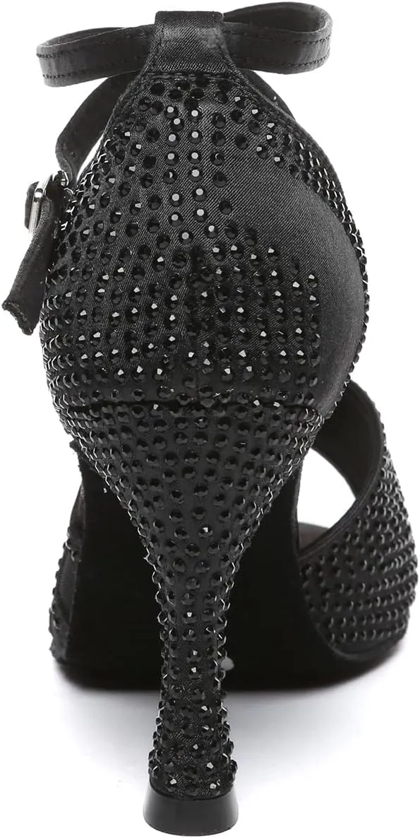 AOQUNFS Women Ballroom Dance Shoes Latin Salsa Practice Performance Dancing Shoes,L598