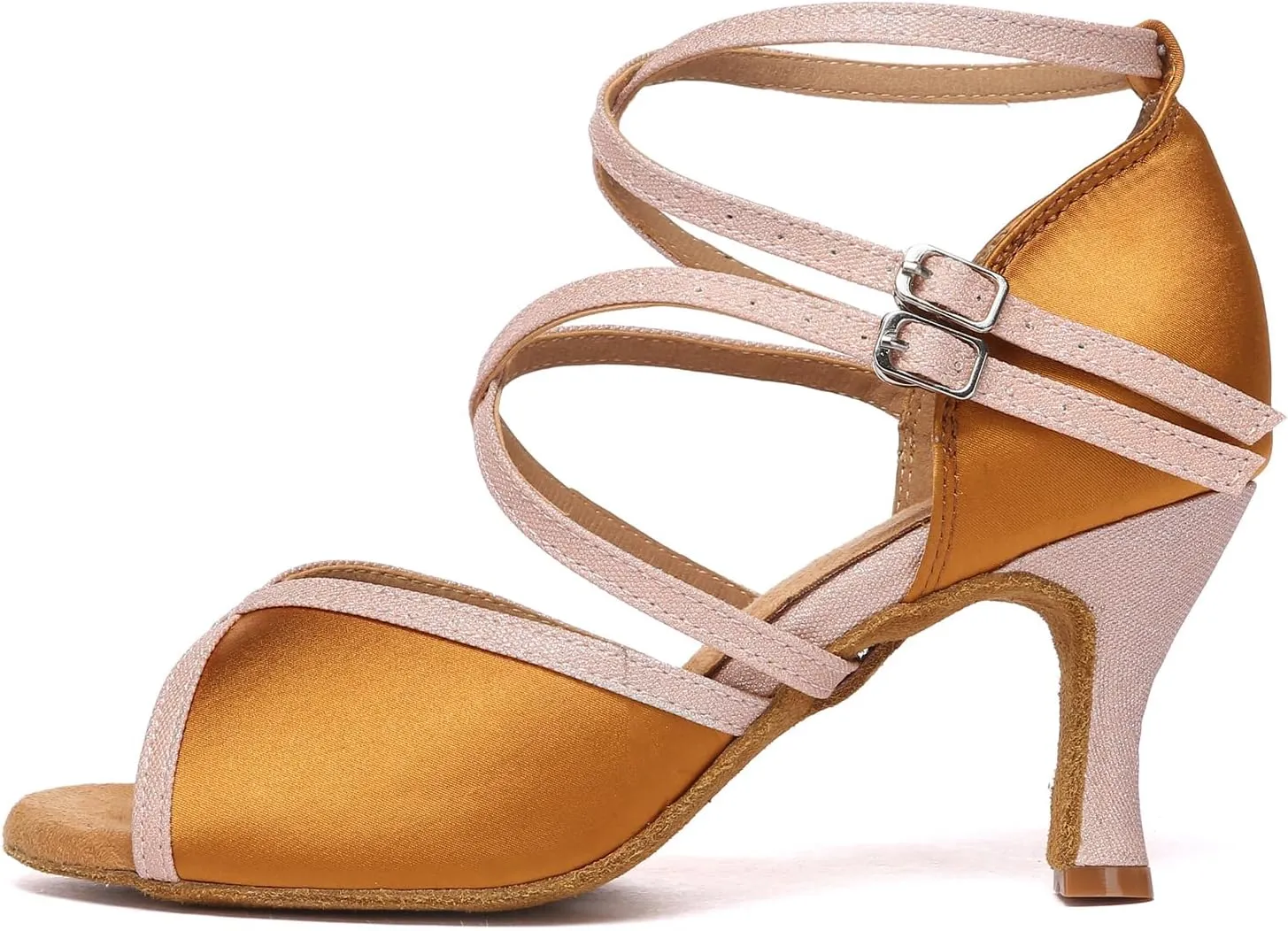 AOQUNFS Women's Latin Dance Shoes Ballroom Salsa Practice Performance Dancing Shoes,Model D50