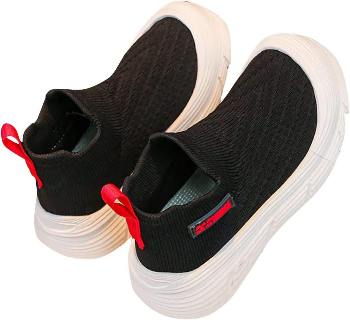 Baby Knitted Sneakers Infant Lightweight Breathable Mesh First Walkers Shoes High Top Sneakers for Toddler Girls