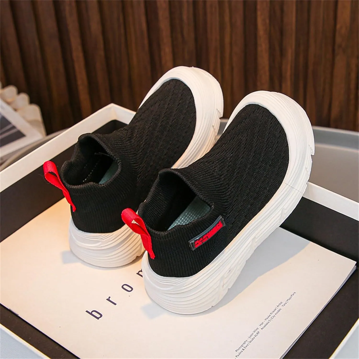 Baby Knitted Sneakers Infant Lightweight Breathable Mesh First Walkers Shoes High Top Sneakers for Toddler Girls