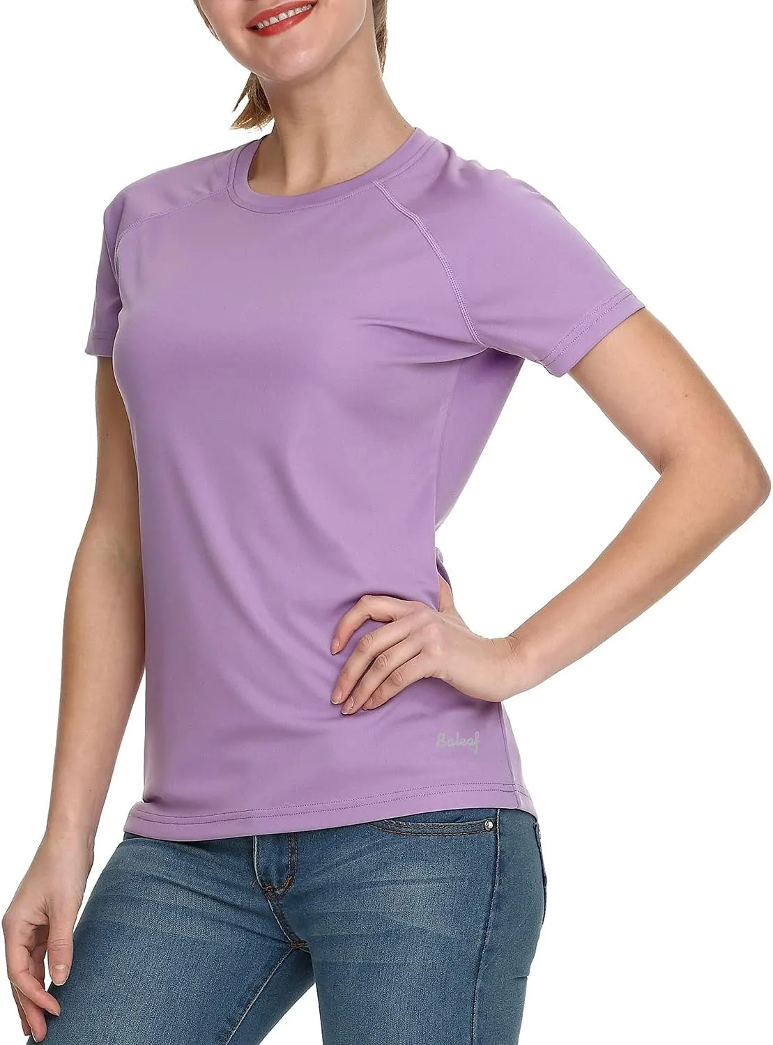 baleaf Women's UPF 50  UV Protection Shirts Short Sleeve T-Shirts SPF Sun Shirts Quick Dry Outdoor Performance Tops