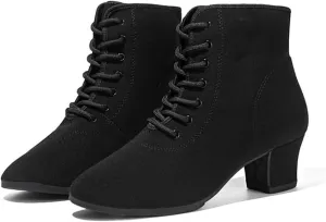 Ballroom Dance Shoes, Ladies Jazz Dancing Sneakers Comfort Dancing Boots Breathable Canvas Walking Dance Shoes