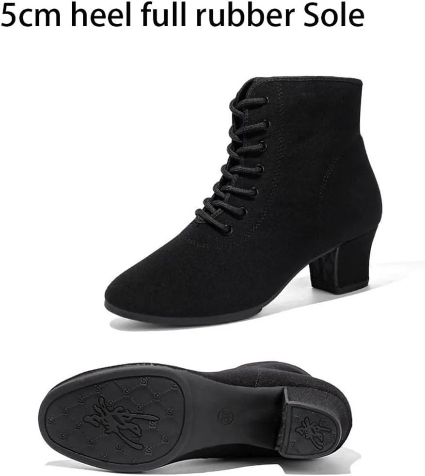 Ballroom Dance Shoes, Ladies Jazz Dancing Sneakers Comfort Dancing Boots Breathable Canvas Walking Dance Shoes