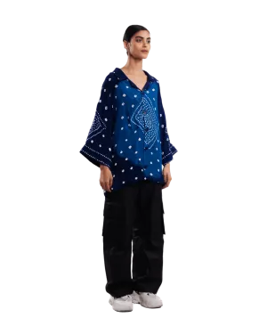 BANDHANI DYED SILK SHIRT