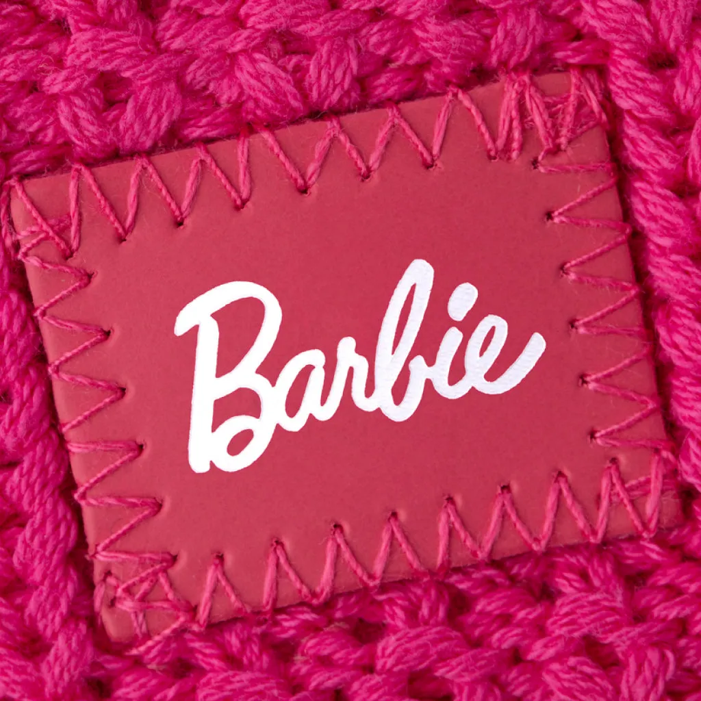 Barbie™ Toddler Neon Pink Satin Lined Pom Beanie