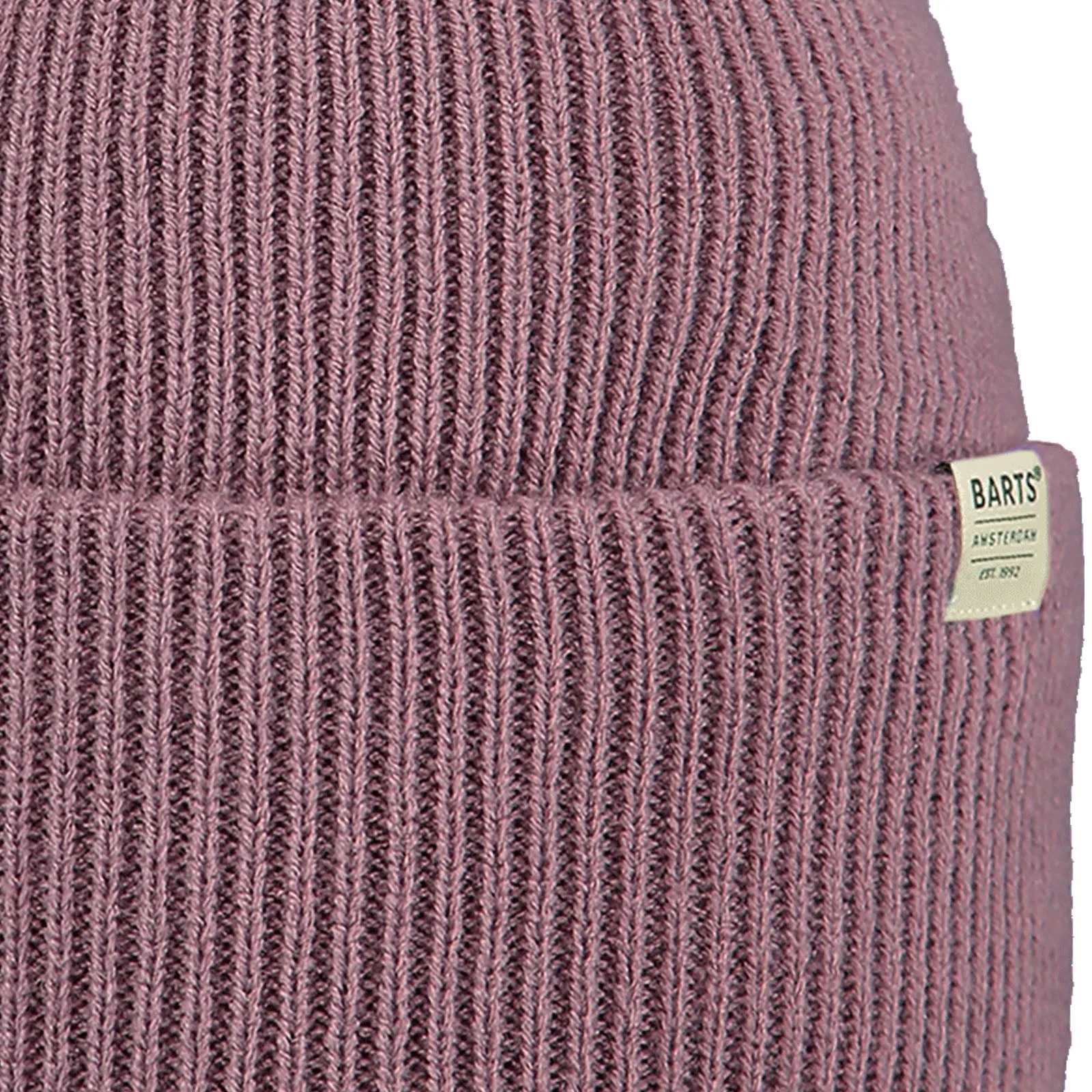 Barts Haveno High Cuffed Ribbed Knit Stretchy Beanie Hat