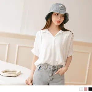 BATWINGS SLEEVE DROP SHOULDER BUTTONS TOPS