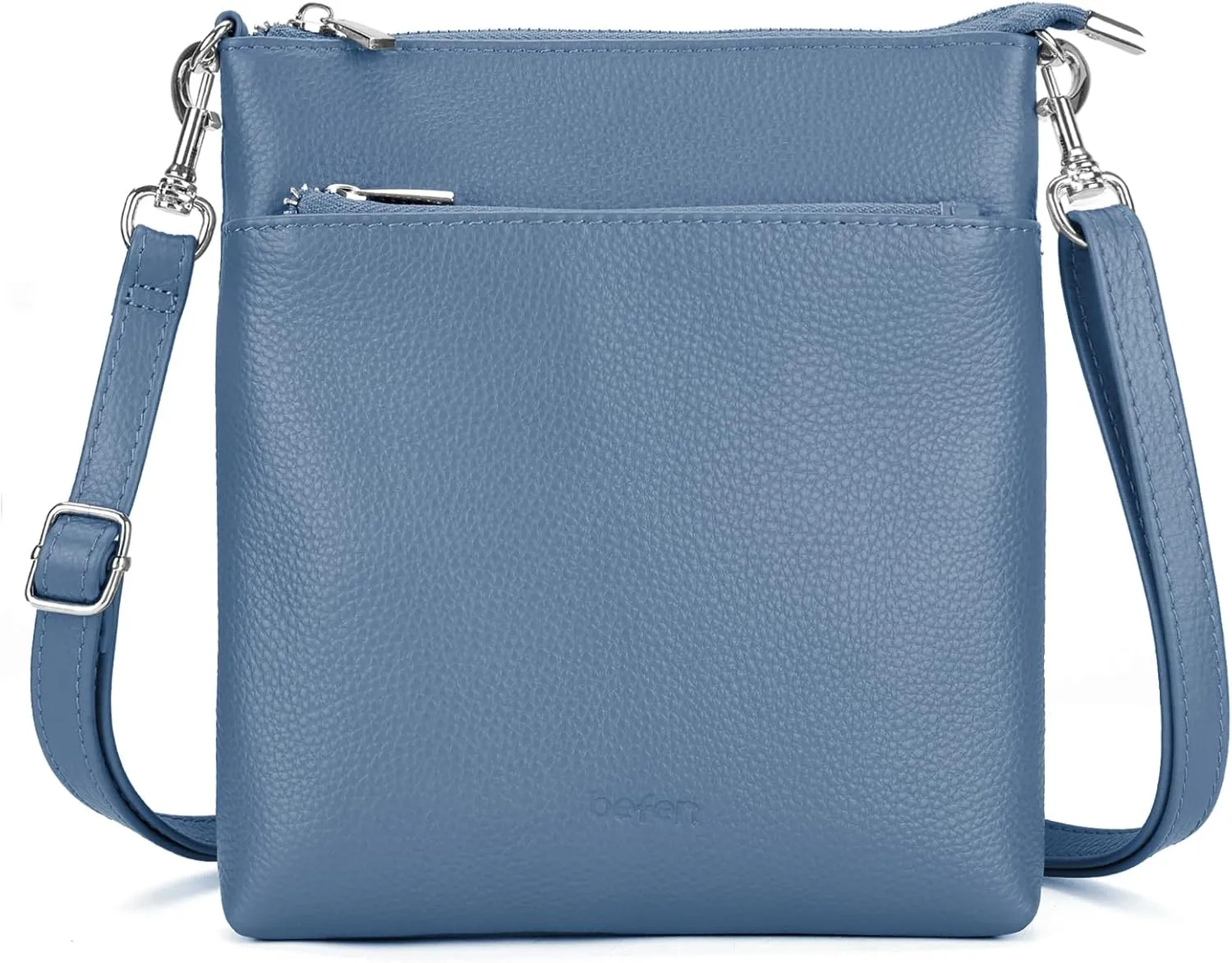 befen Genuine Leather Small Crossbody Purses for Women Travel Cross Body Bags Lightweight with Adjustable Shoulder Strap