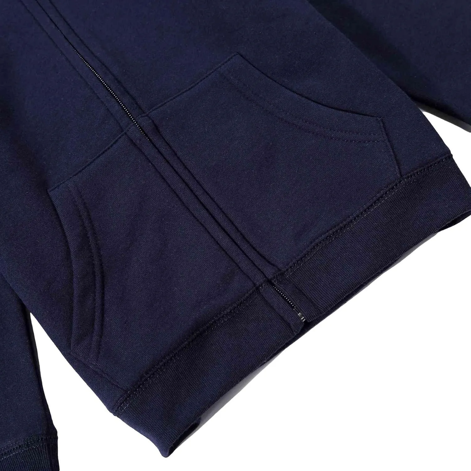 Bienzoe Girls Full Zip Hoodie: Kids Soft Fleece School Uniform Sweatshirt