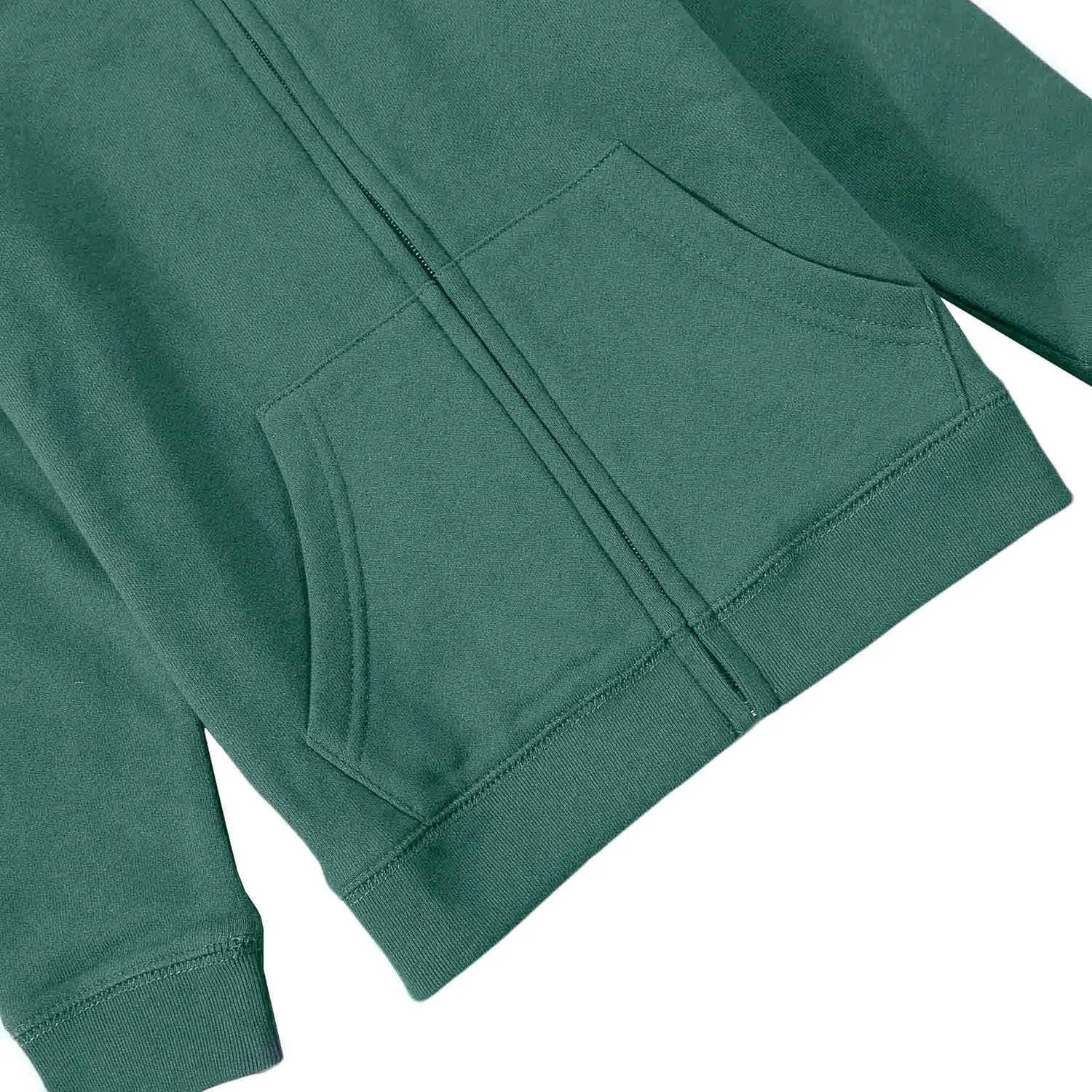 Bienzoe Girls Full Zip Hoodie: Kids Soft Fleece School Uniform Sweatshirt