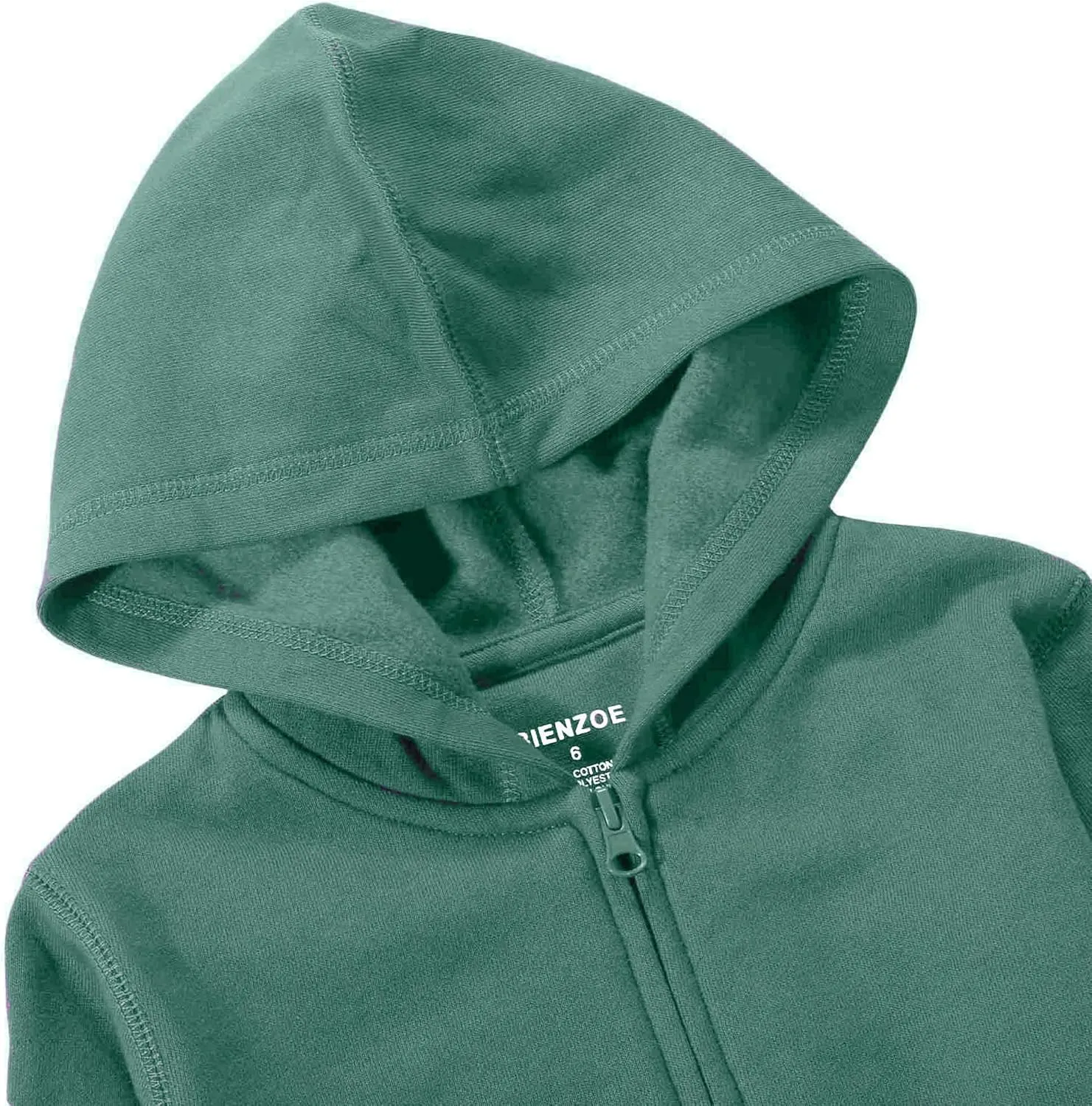 Bienzoe Girls Full Zip Hoodie: Kids Soft Fleece School Uniform Sweatshirt
