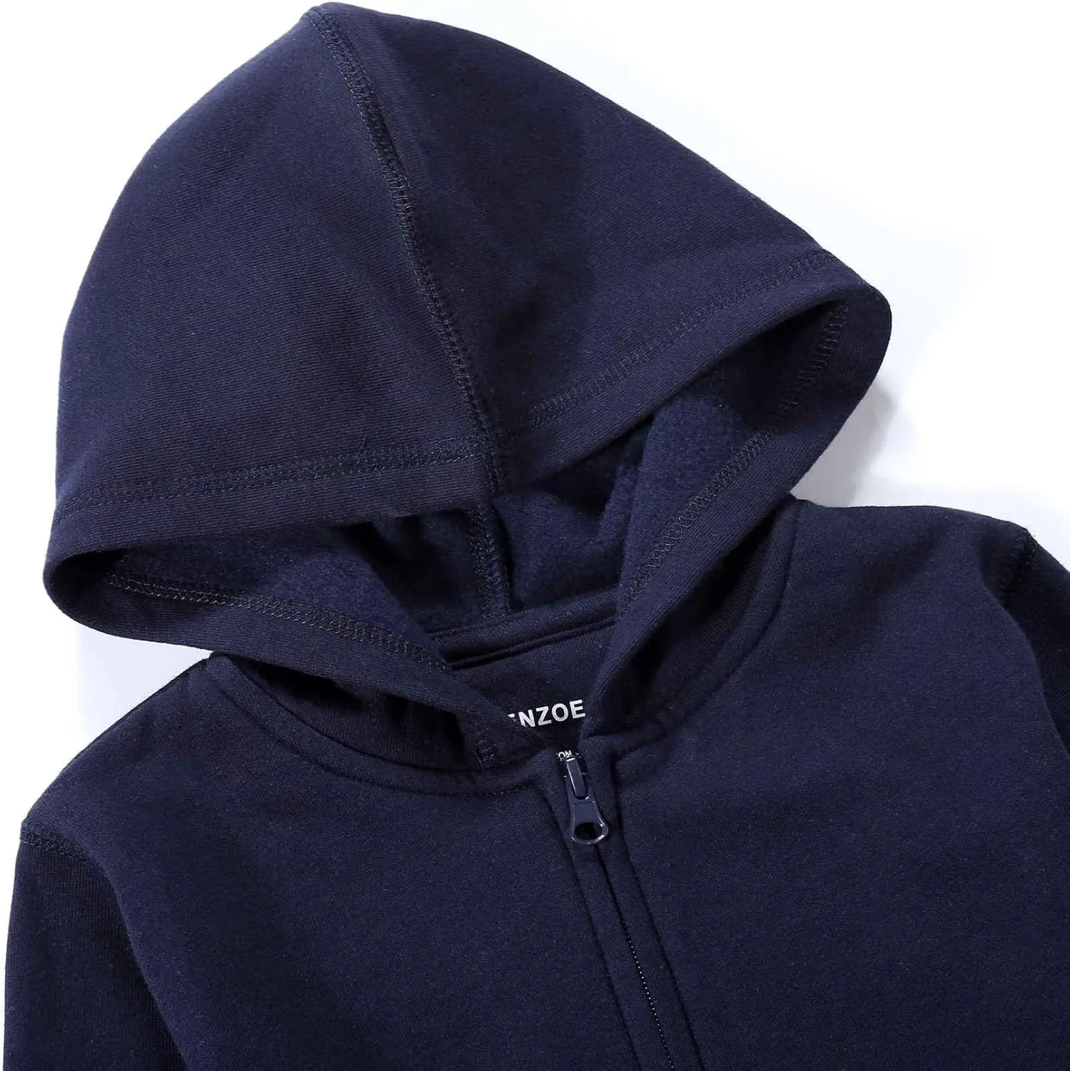 Bienzoe Girls Full Zip Hoodie: Kids Soft Fleece School Uniform Sweatshirt