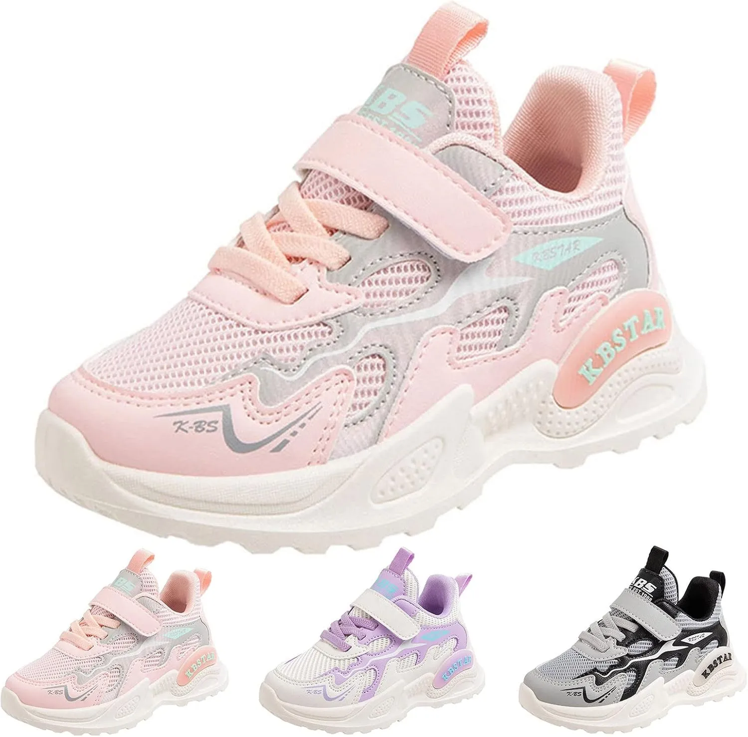Boys Girls Kids Knitted Mesh Sneakers Breathable Lightweight Running Sports Shoes Fashion Athletic Toddler Girls Sneaker