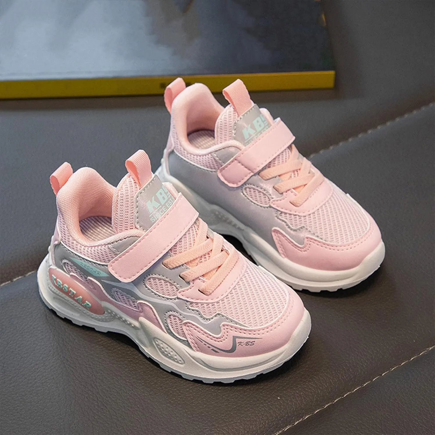 Boys Girls Kids Knitted Mesh Sneakers Breathable Lightweight Running Sports Shoes Fashion Athletic Toddler Girls Sneaker
