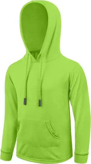 Boys Rash Guard UPF 50  Swim Shirts Sun Protection Long Sleeve Hoodie Kids Fishing Beach Watersport Shirt with Pocket