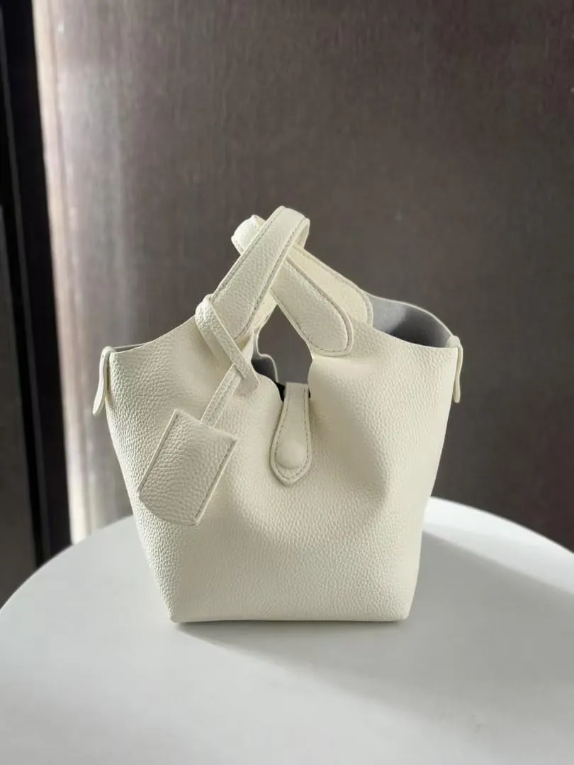 Bucket Bags for Women Designer Handbag Vegan Leather Mini Tote Bag Top Handle Crossbody Purse
