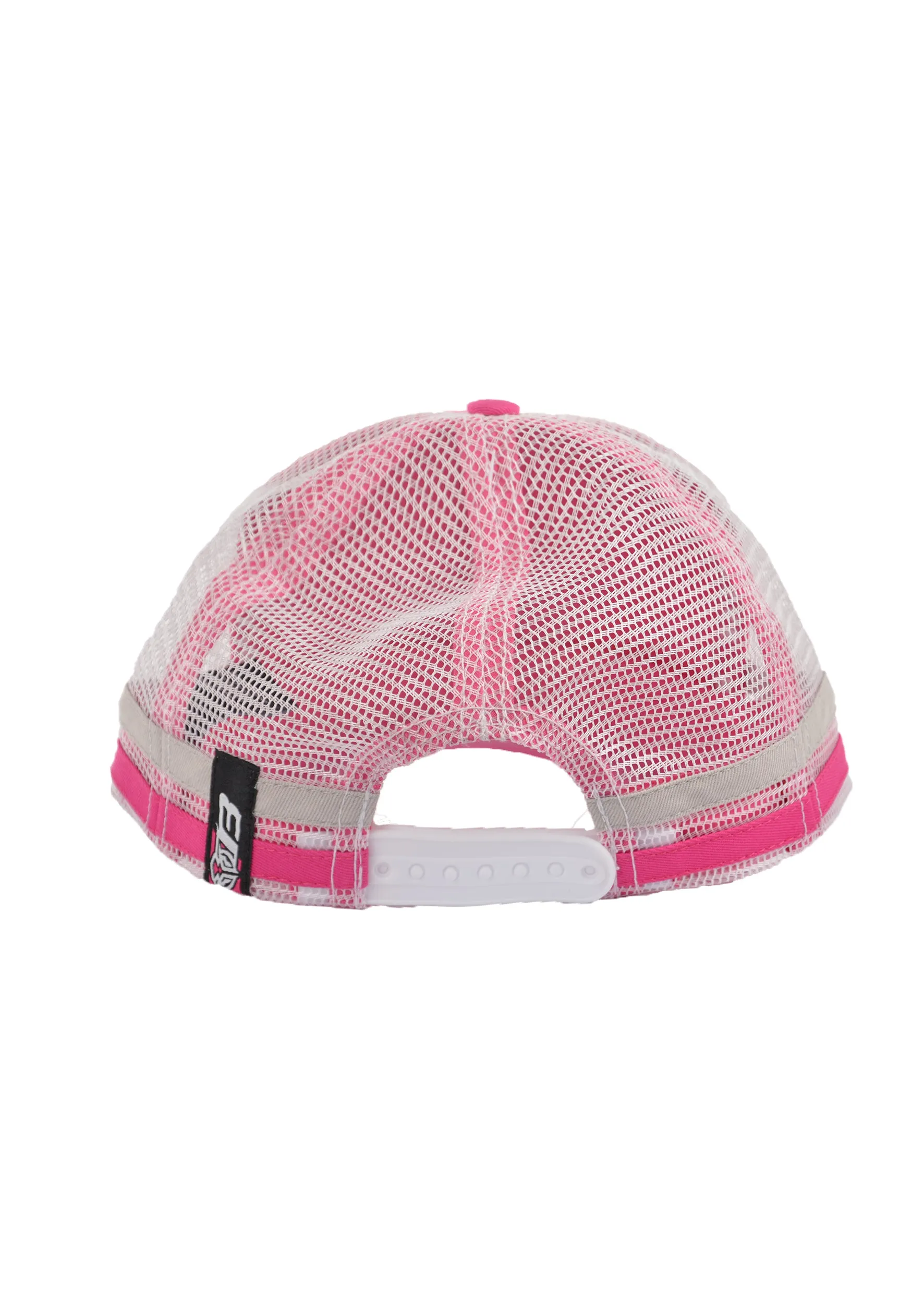 Bullzye Racing Stripes Cap - Pink/White
