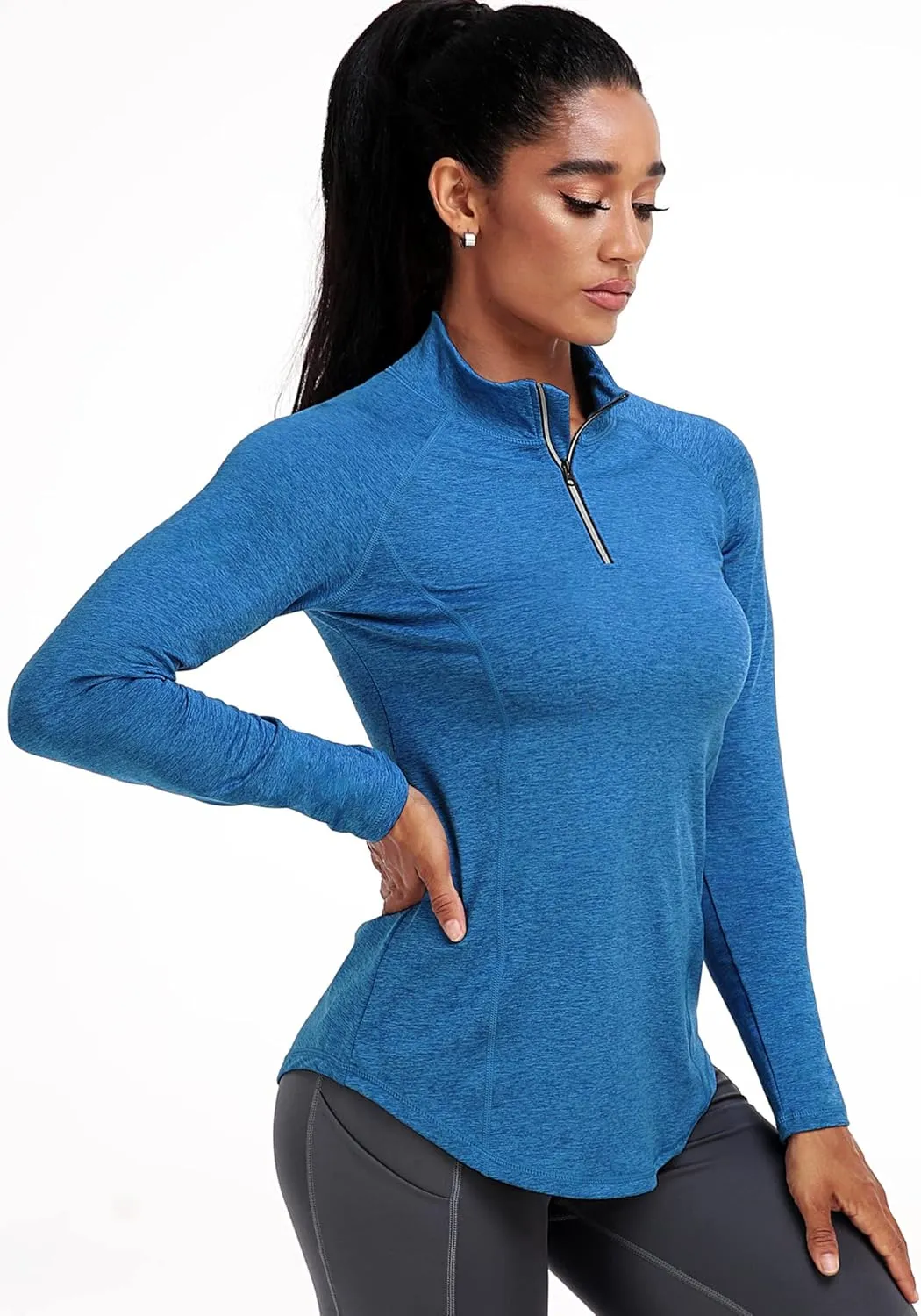 CADMUS Women's Long Sleeve Shirts for Workout Athletic Hiking Shirts Yoga