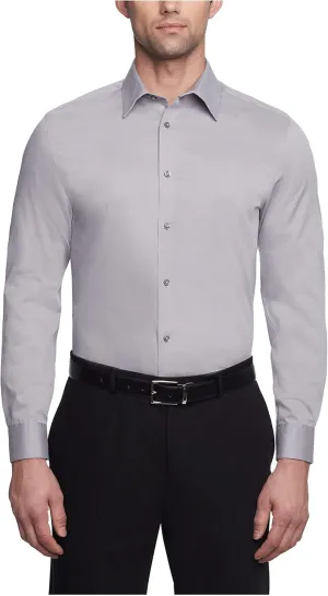 Calvin Klein Dress Shirts Slim Fit Non Iron Solid