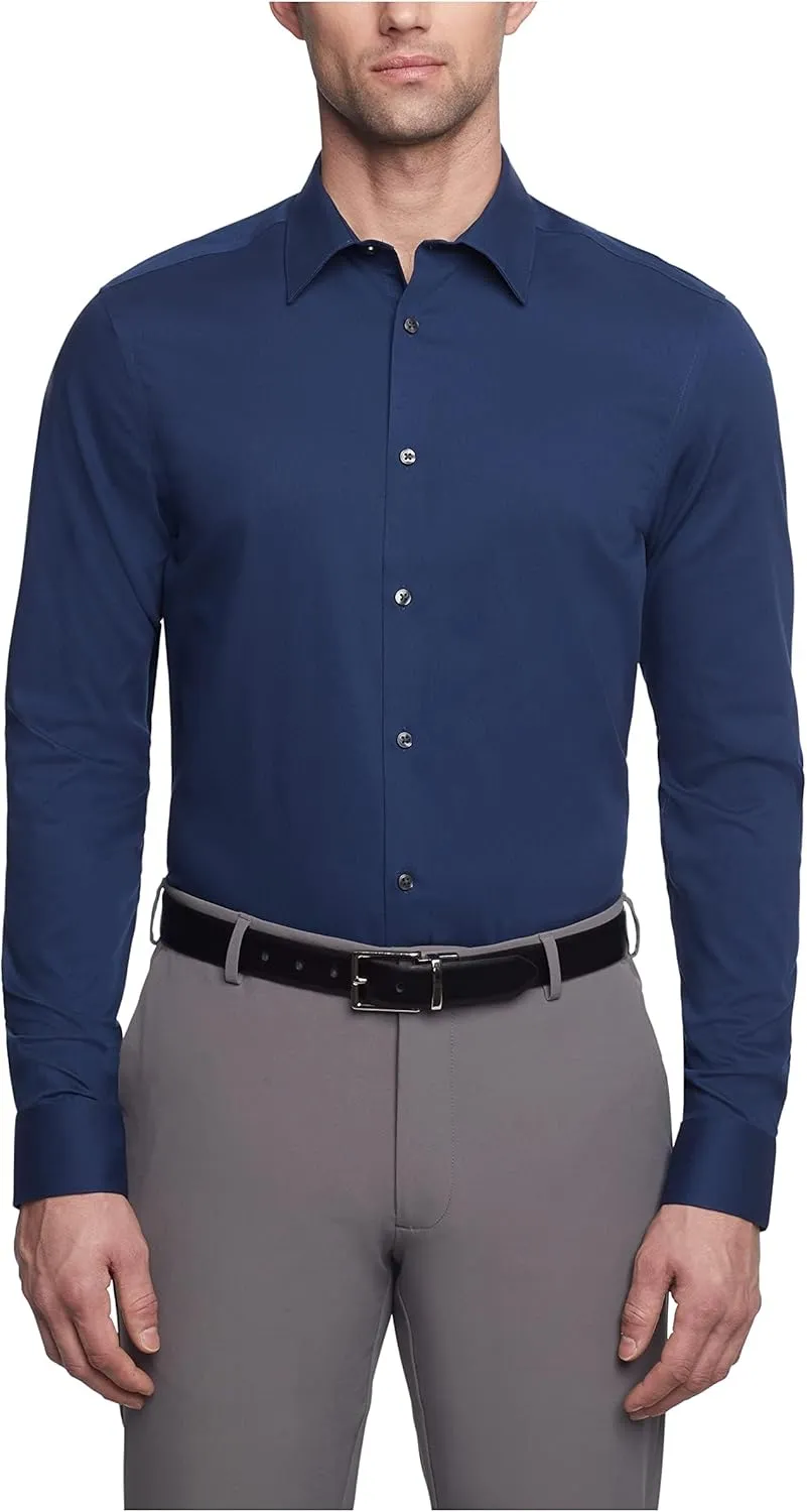Calvin Klein Dress Shirts Slim Fit Non Iron Solid