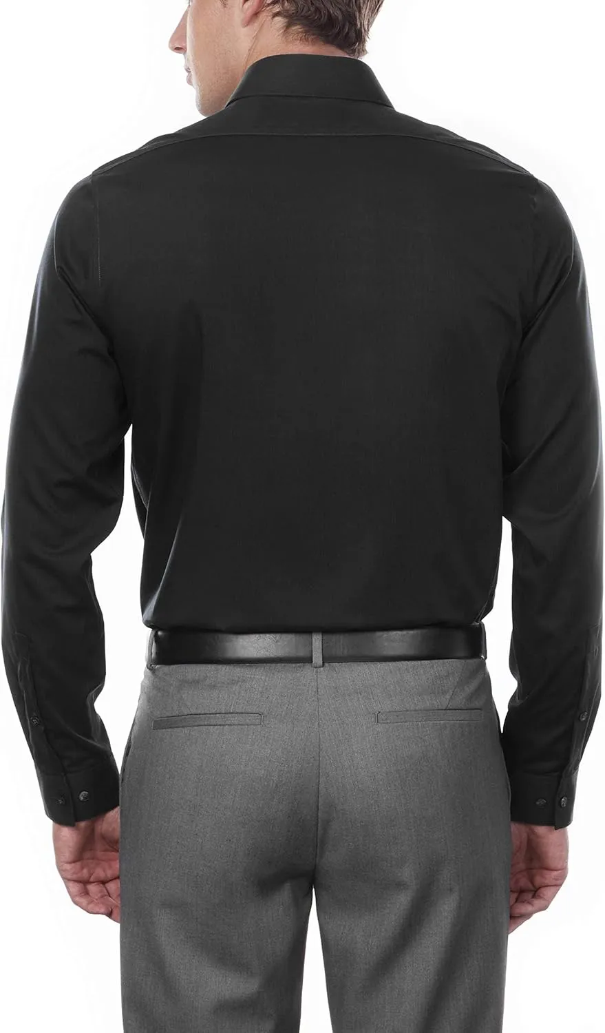 Calvin Klein Men's Slim Fit Non-Iron Herringbone Dress Shirt