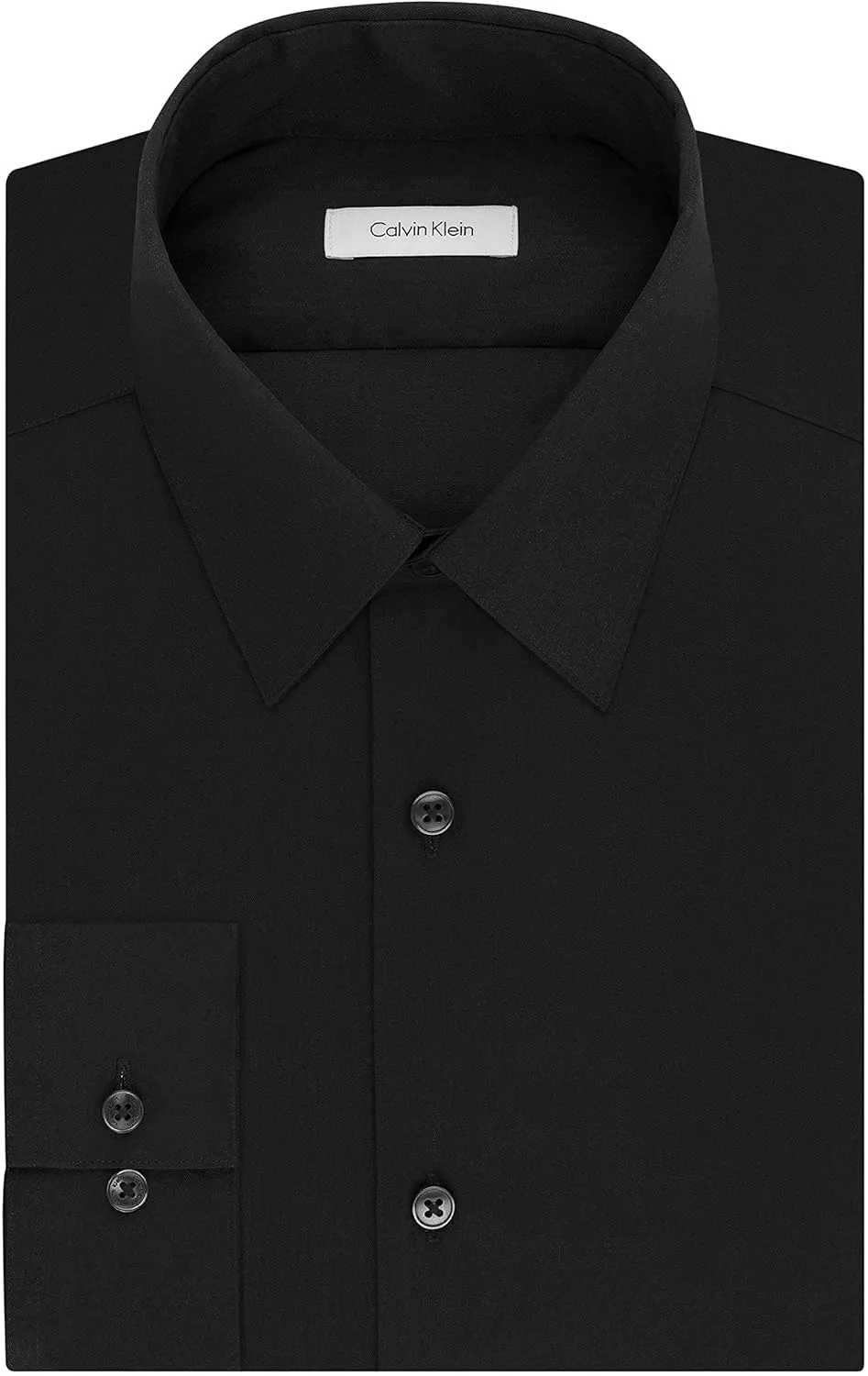 Calvin Klein Men's Slim Fit Non-Iron Herringbone Dress Shirt