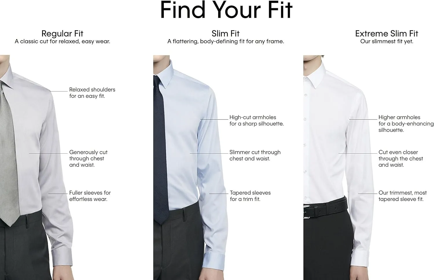 Calvin Klein Men's Slim Fit Non-Iron Herringbone Dress Shirt