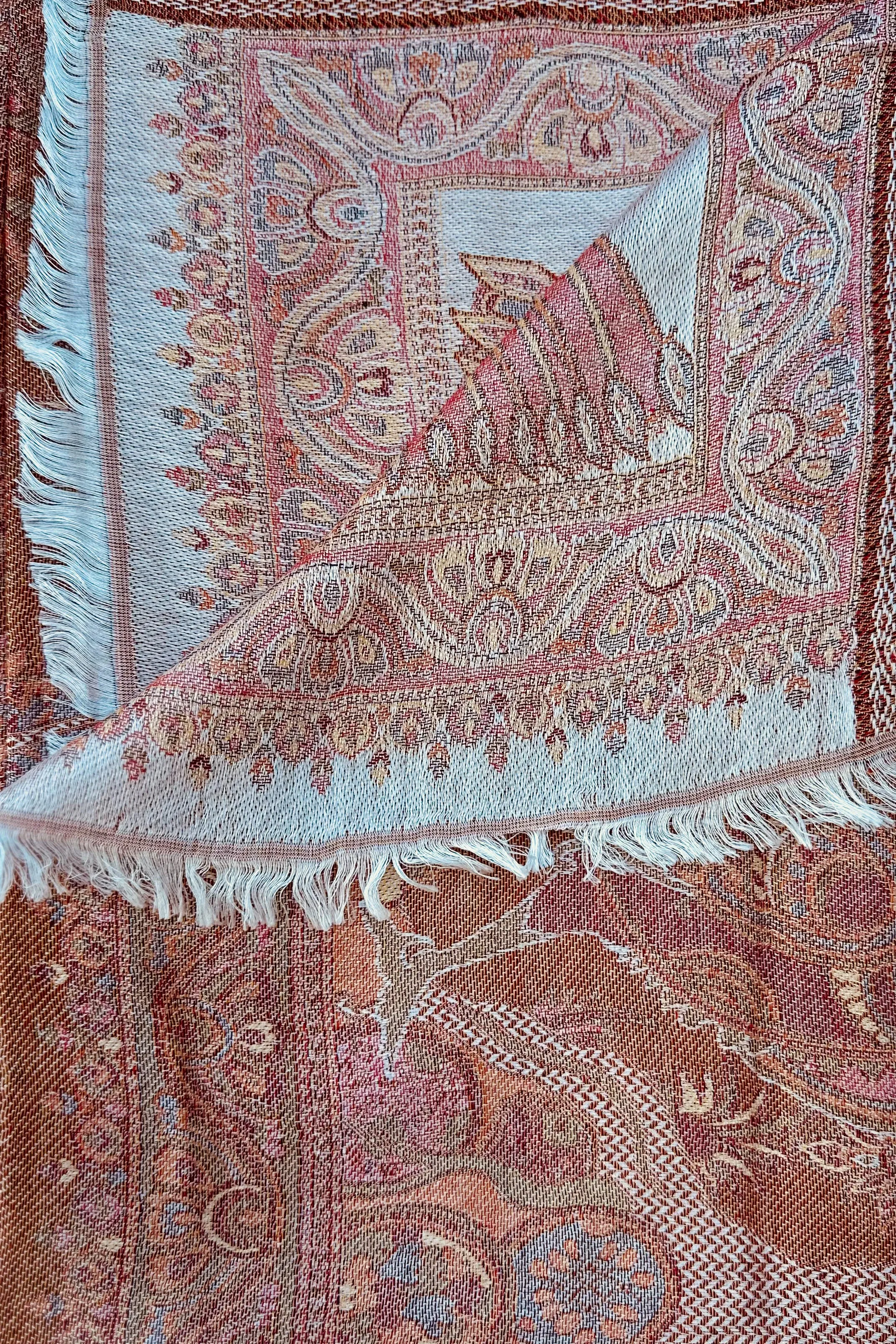 Cashmere & Bamboo Scarf In Warm Glow