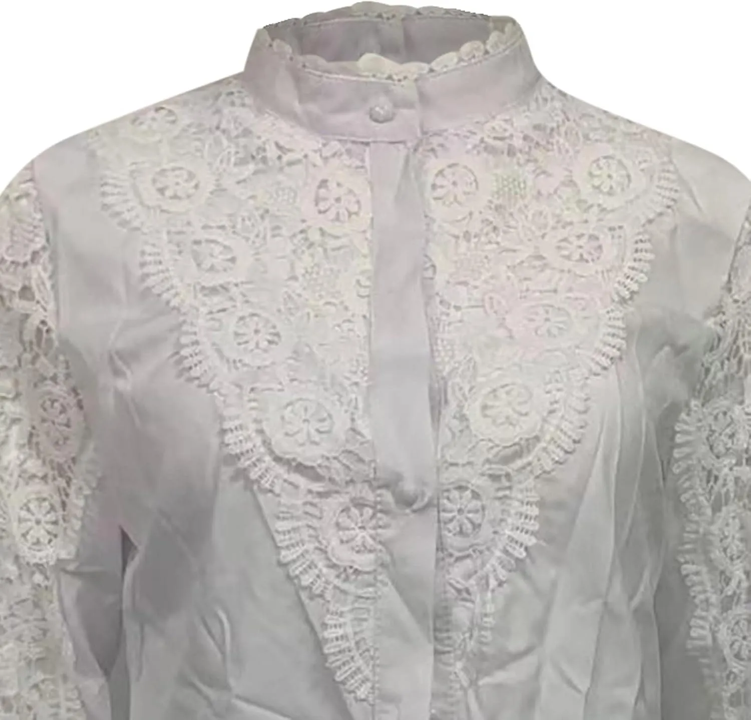 Ceboyel Women Hollow-Out Lace Sleeve Tops Bohemian Style Blouses Pullover Dressy Casual Shirts Trendy Boho Fall Outfits 2023