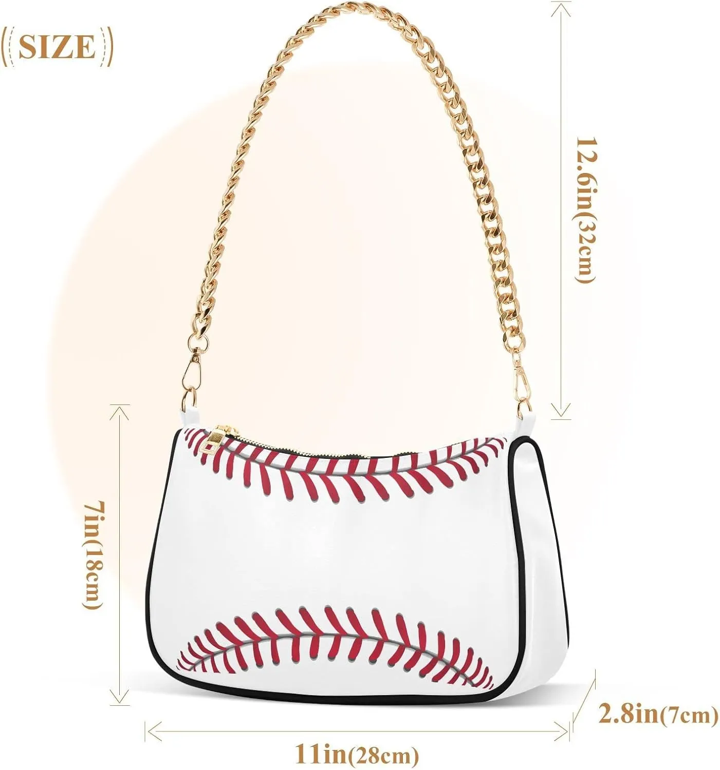 Chain Shoulder Bag Tote Handbag Purse for Women