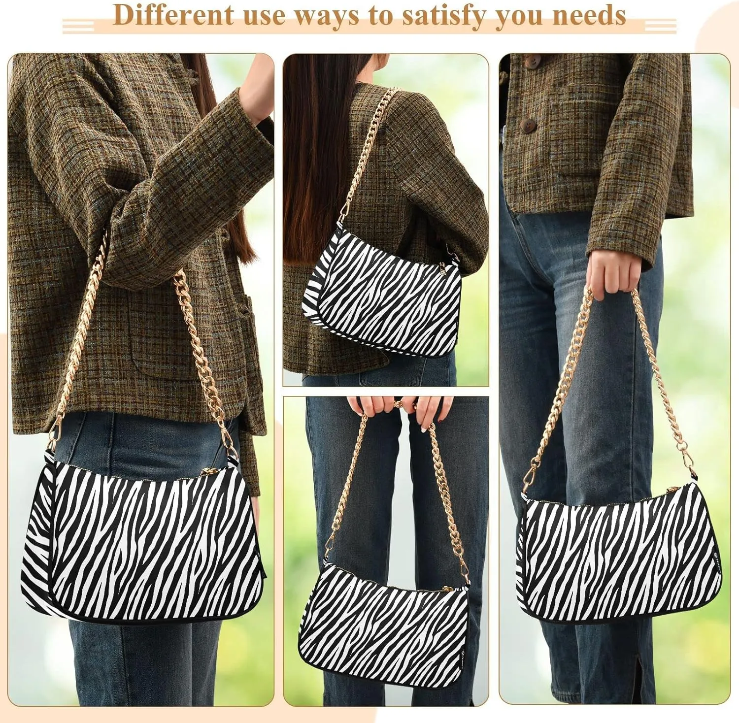Chain Shoulder Bag Tote Handbag Purse for Women