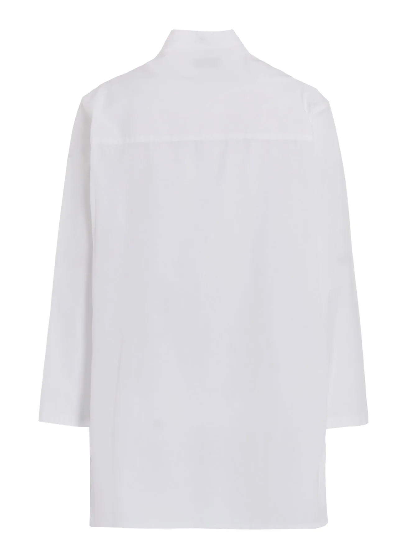 CHAIN STITCH BROAD MANDARIN COLLAR BLOUSE