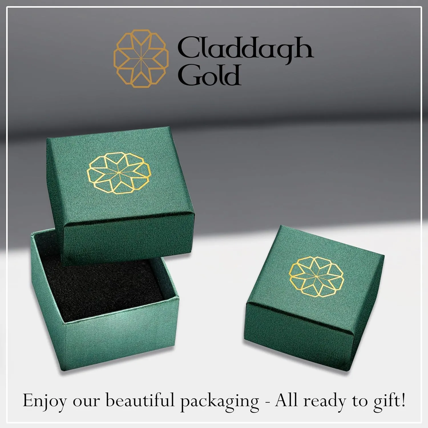Claddagh Gold .925 Sterling Silver Ribbed Band Ring