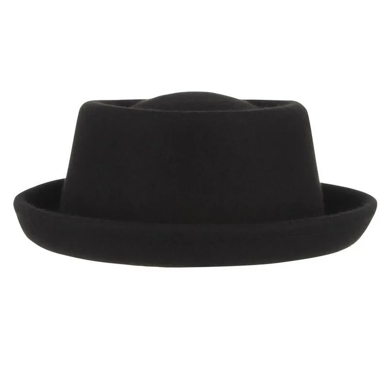 Classic Soft Wool Felt Pork Pie Hat