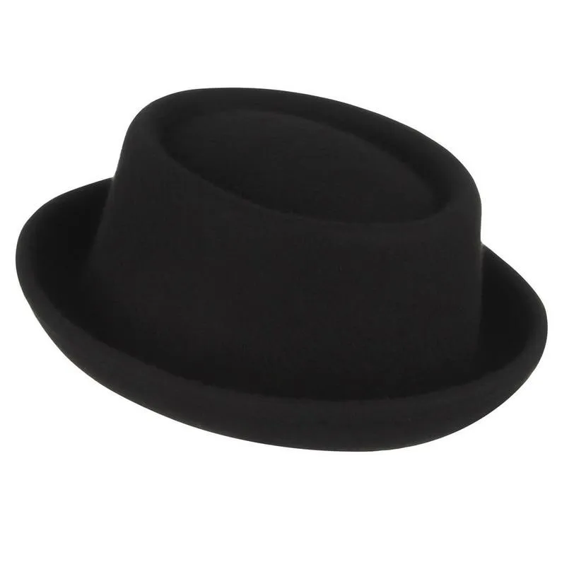 Classic Soft Wool Felt Pork Pie Hat
